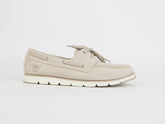 Womens Timberland 2 Eye Falls A1P84 Grey Suede Boat Casual Lace Up Shoes